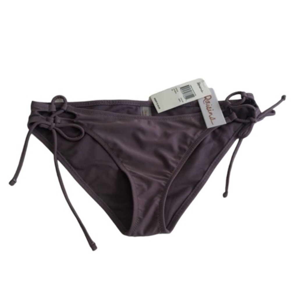 🔵 SALE 3/$25 RAISINS BIKINI BOTTOM TIE SIDE LACEUP HIP M